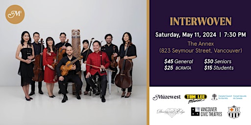 Muzewest Concerts presents INTERWOVEN Music Ensemble from New York! | Annex