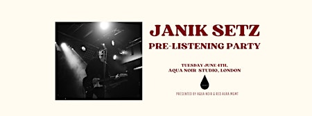 Janik Setz Pre-listening party | 29 White Post Ln