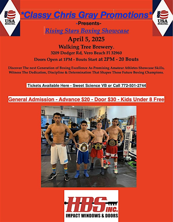 Rising Stars Boxing Showcase | Walking Tree Brewery