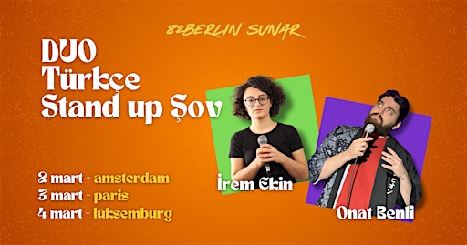 82Berlin DUO Türkçe Stand-up Komedi - AMSTERDAM | Stayokay Amsterdam Zeeburg