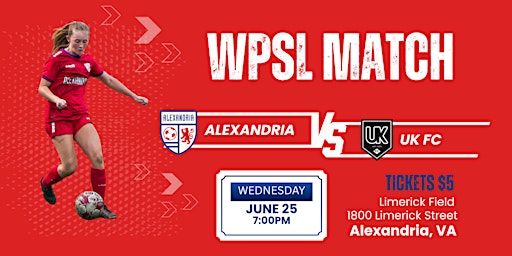 Alexandria Reds WPSL vs. UK FC | Limerick Field