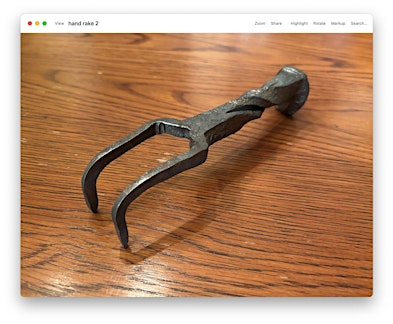 Garden Trowel or Hand Rake Class at War Horse Forge | 19Hands