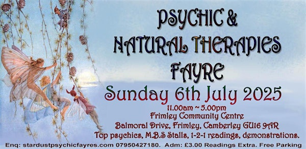 Psychic & Natural Therapy Fayre | Frimley Community Centre