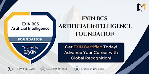 EXIN BCS Artificial Intelligence Foundation 2 Day Training in Carmel, IN | Regus