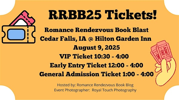 2025 Romance Rendezvous Book Blast Tickets | Hilton Garden Inn Cedar Falls