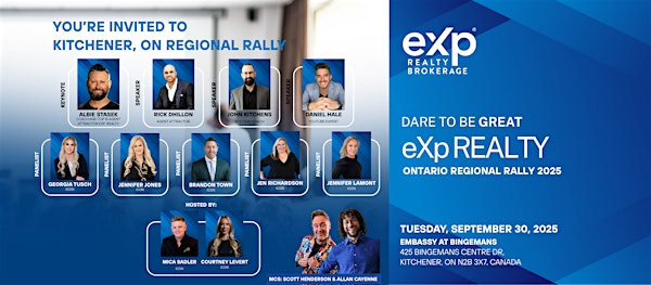 eXp Realty Ontario Regional Rally 2025 | Bingemans Embassy Room