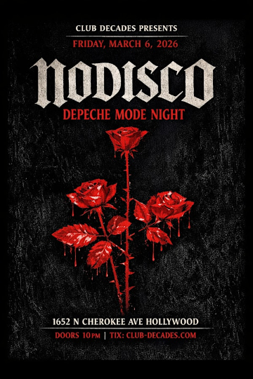 Nodisco: Depeche Mode Night | Boardner's by La Belle