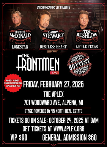 The Frontmen: Richie McDonald, Larry Stewart & Tim Rushlow | Alpena Events Complex