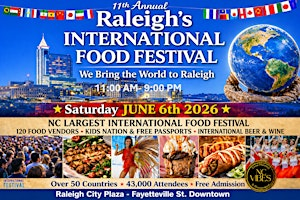 Raleigh's International Food Festival - Travel The World  in Raleigh! FREE | City Plaza