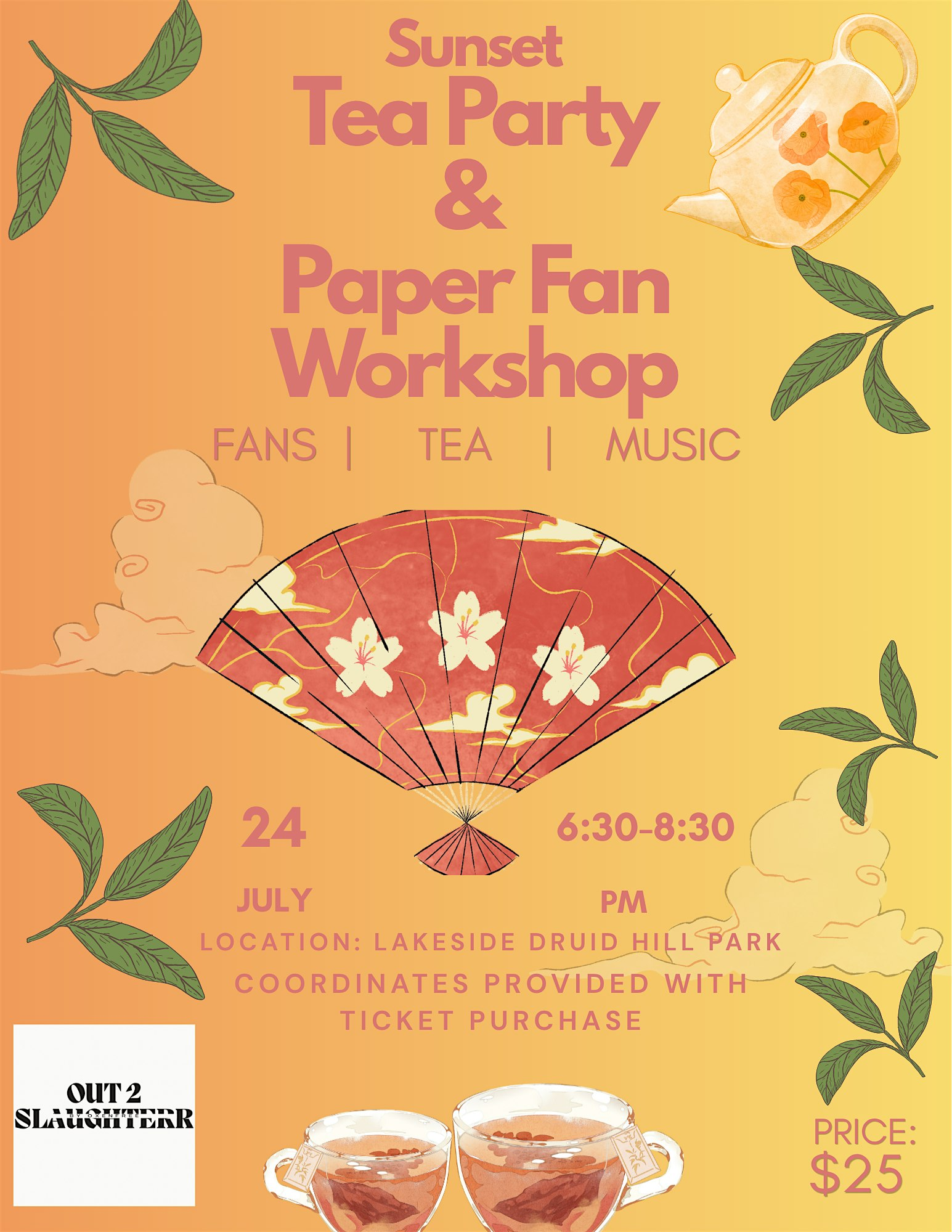Sunset Tea Party & Fan Making Workshop by Out 2 Slaughterr | Druid Hill Park