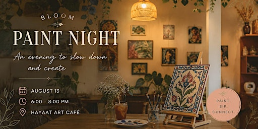 Persian Paint Night in Aurora | Hayaat Art Cafe