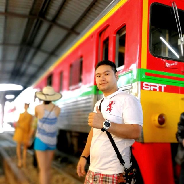 A market on railway track