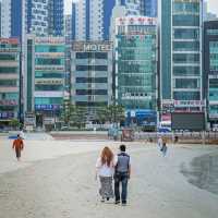 부산의 대표적인 야경 명소, 광안리해수욕장