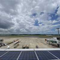 Observation deck view at Narita airport 