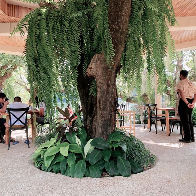 Balinese Garden River View Cafe in Kanchanaburi 🌿