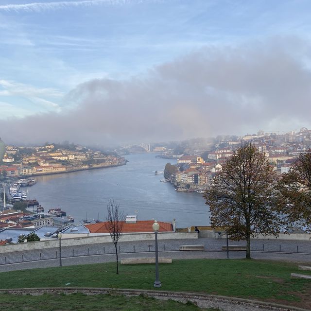 Across Dom Luís Bridge in Porto