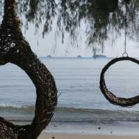 The widest beach on the island