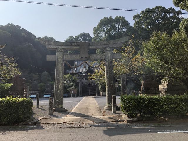 【長崎】諫早公園に隣接する神社