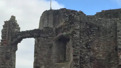 มังกรที่ปราสาทแคร์ฟิลลี — traveler post in Caerphilly