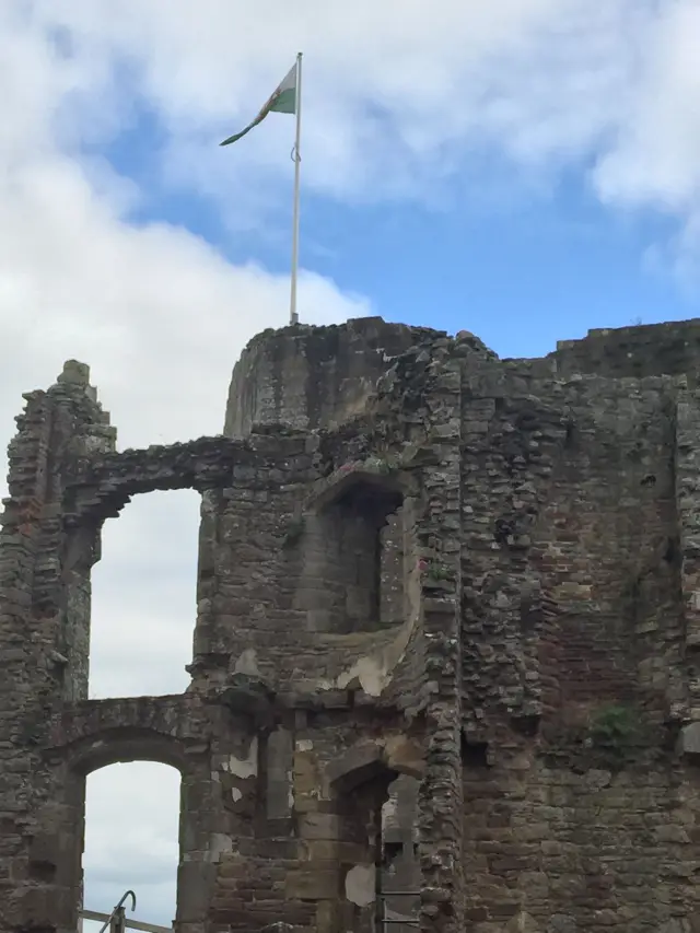 Dragons at Caerphilly Castle