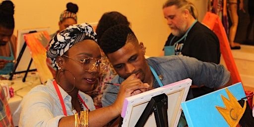 Couples Collaborate & Paint | ARTrageous Brush & Flow