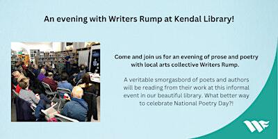 An evening with Writers Rump at Kendal Library! | Kendal Library
