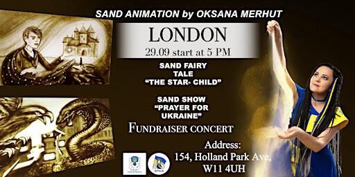 SAND ANIMATION in London (by Oksana Merhut) | 154 Holland Park Ave