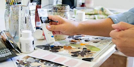 Get Busy at The Hive, a series of one-off art workshops, Acrylic painting | Leavesden Country Park