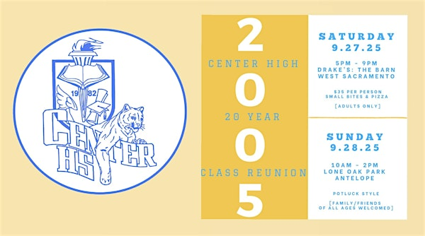 Center High School c/o 2005 20 Year Reunion | Drake's: The Barn