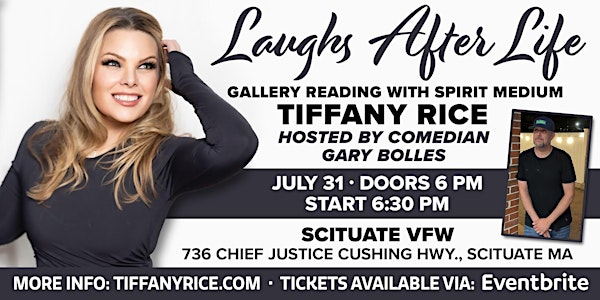 Laughs After Life with Tiffany Rice and Gary Bolles | Scituate Veterans of Foreign Wars Post 3169