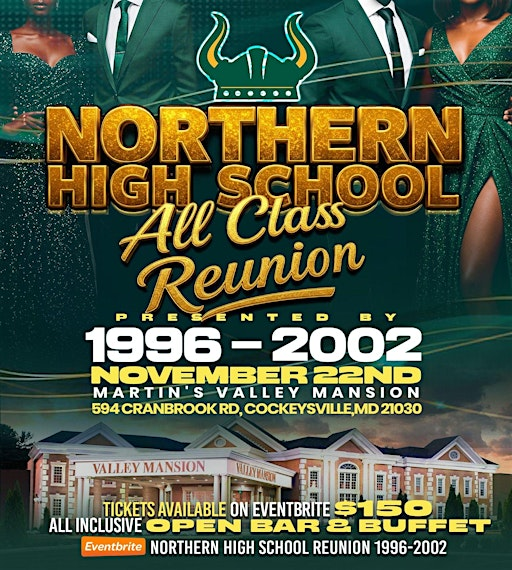 Northern High School ALL Class Reunion | Martin's Valley Mansion