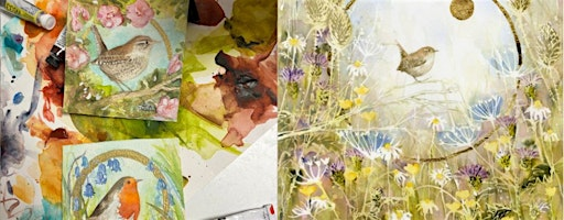 Wild & Free Watercolours - Birds and flowers with Clare Tebboth | Preston Bissett Nurseries and Country Shop