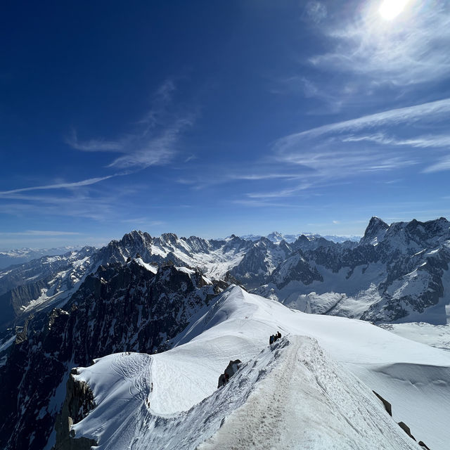 Beautiful views of Mont Blanc all year long