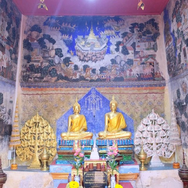 วัดที่ 63 วัดหนองโนเหนือ พระประธานสองรูปในอุโบสถ