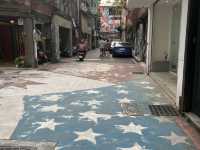 西門町特色街景：美國街，充滿特色塗鴉造景