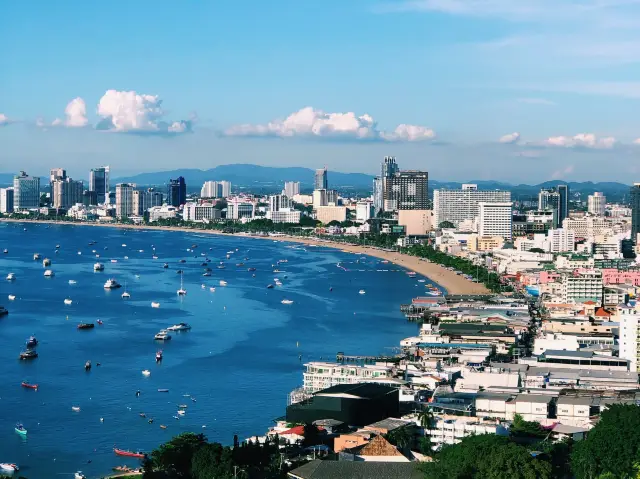 Beautiful panoramic view of Pattaya 