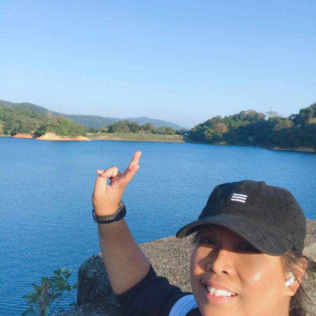 Needle hill and stunning view of Shing mun water reservoir 
