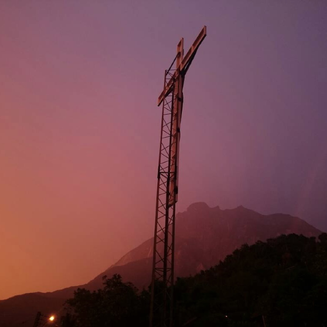 Signboards & crucifix stands in Sabah 