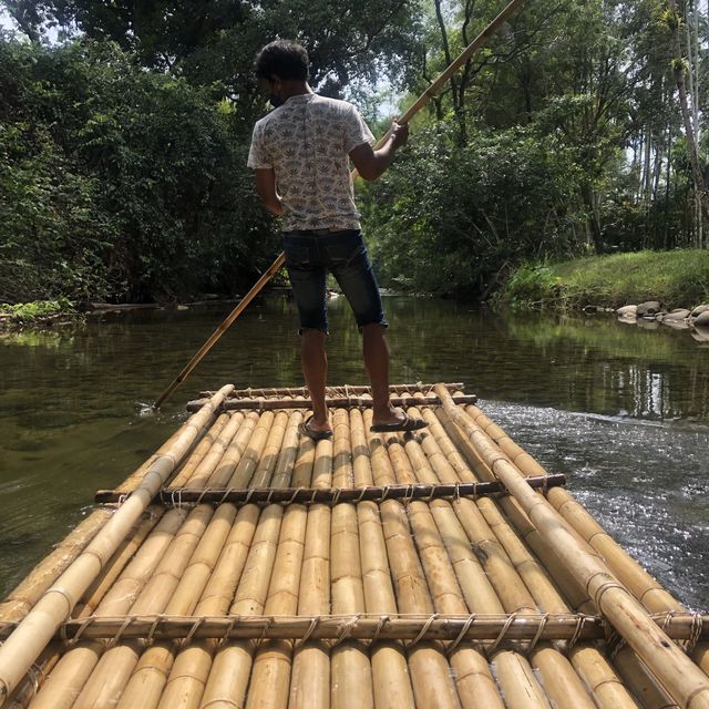 ล่องแพไม้ไผ่วังเคียงคู่สูดกลิ่นธรรมชาติ เติมพลังสี