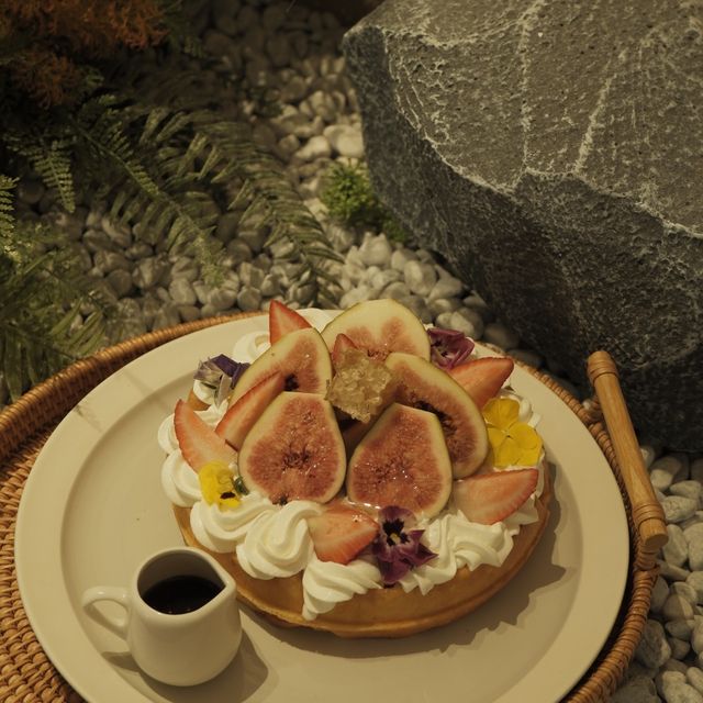 韓式清新Cafe之精緻又好吃的無花果窩夫 