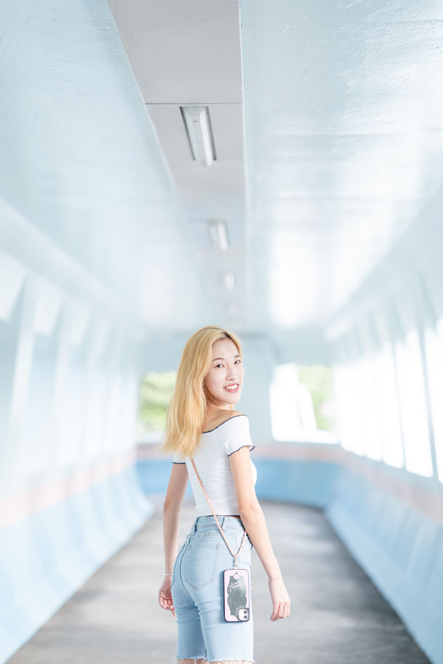 📍香港粉色系特色天橋 - 志明橋