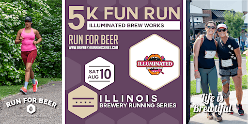 5k Beer Run x Illuminated Brew Works | 2024 Illinois Brewery Running Series | Illuminated Brew Works