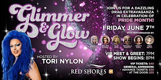 Glimmer & Glow Drag Show | Red Shores Racetrack & Casino, Kensington Road, Charlottetown, PE, Canada