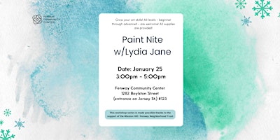 Paint Nite w/ Lydia Jane | Fenway Community Center