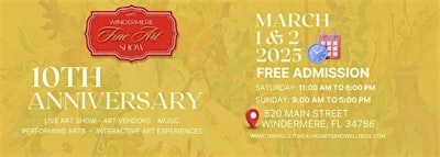 Windermere Art Show-10th Annual Town Hall | Town Hall 520 Main St Windermere Florida 34786