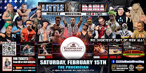Haverhill, MA - Little Mania Midget Wrestling @ The Phoenician | The Phoenician Restaurant