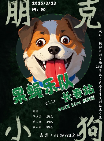 “朋克小狗”果蠅樂隊2025巡演 長春站｜演唱會 | GOIN LIVE 觀來福