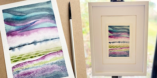 Mindful Abstract Landscape Watercolour Workshop | Hermitage Coffee House