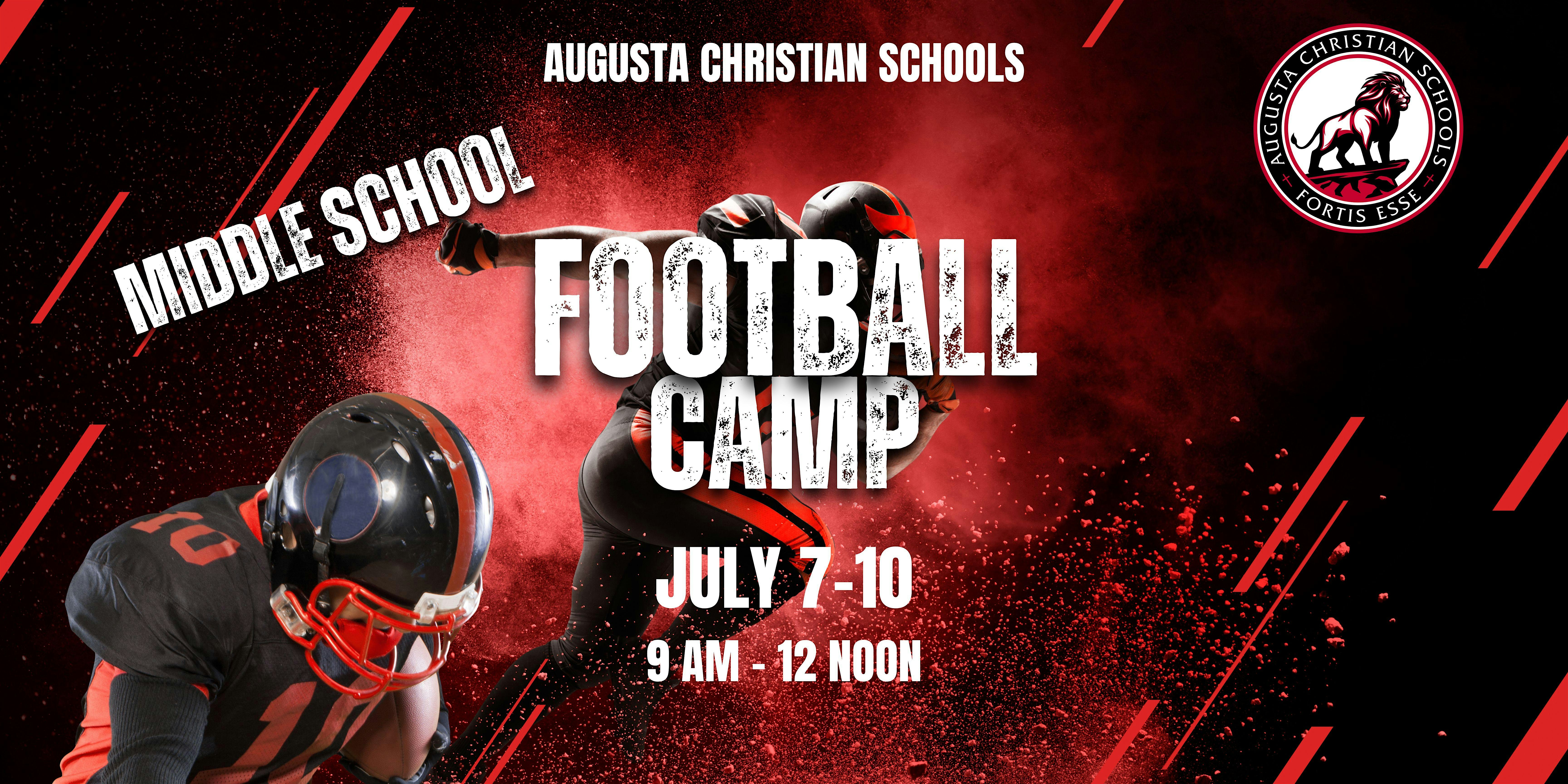 Augusta Christian Middle School Boys Football Camp | Augusta Christian Schools Main Campus