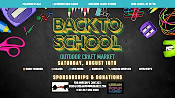 Back-to-School & Outdoor Craft Market | Platform Plaza